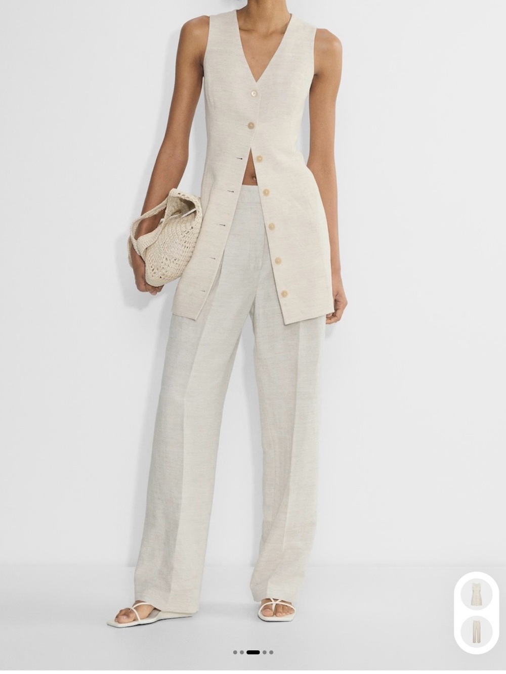 Aritzia Aria Sleeveless Linen dress